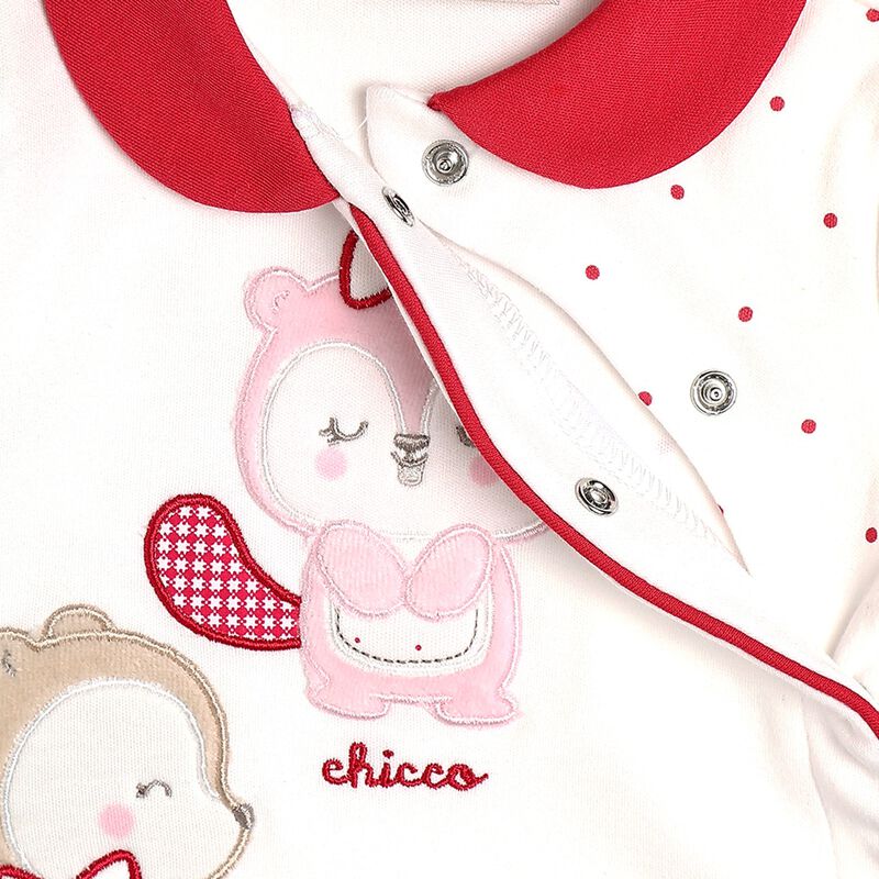 Girls Bronze Knitted Front Opening Babysuit image number null